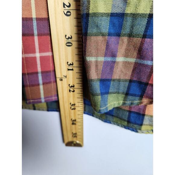 Orvis Mens Button Down Shirt sz L Wool/Cotton plaid Casual Outdoors Classic - Picture 7 of 7